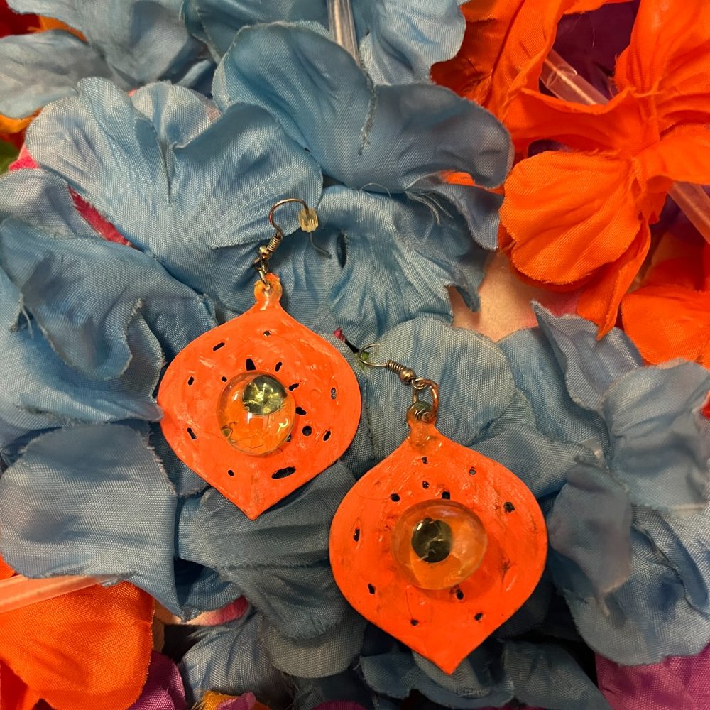 Orange Earrings - image 7